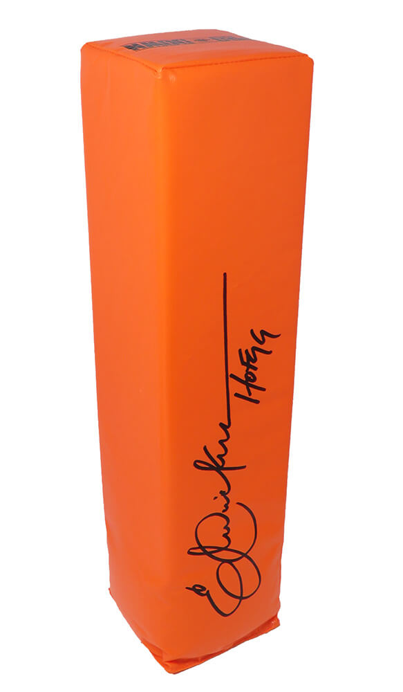 Eric Dickerson Signed Orange Endzone Football Pylon w/HOF'99