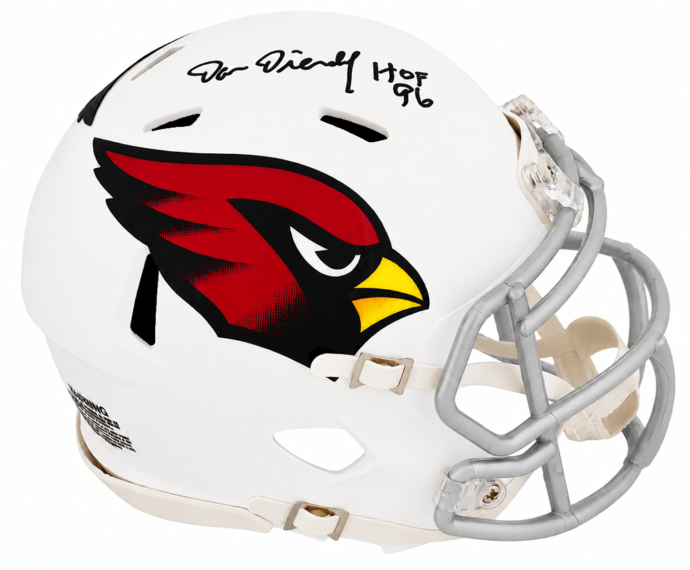 Dan Dierdorf Signed Arizona Cardinals Riddell Speed Mini Helmet w/HOF'96