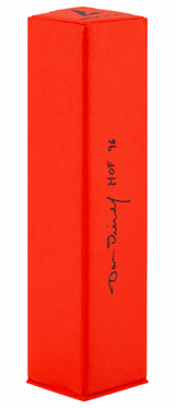 Dan Dierdorf Signed BSN Orange Football Endzone Pylon w/HOF'96
