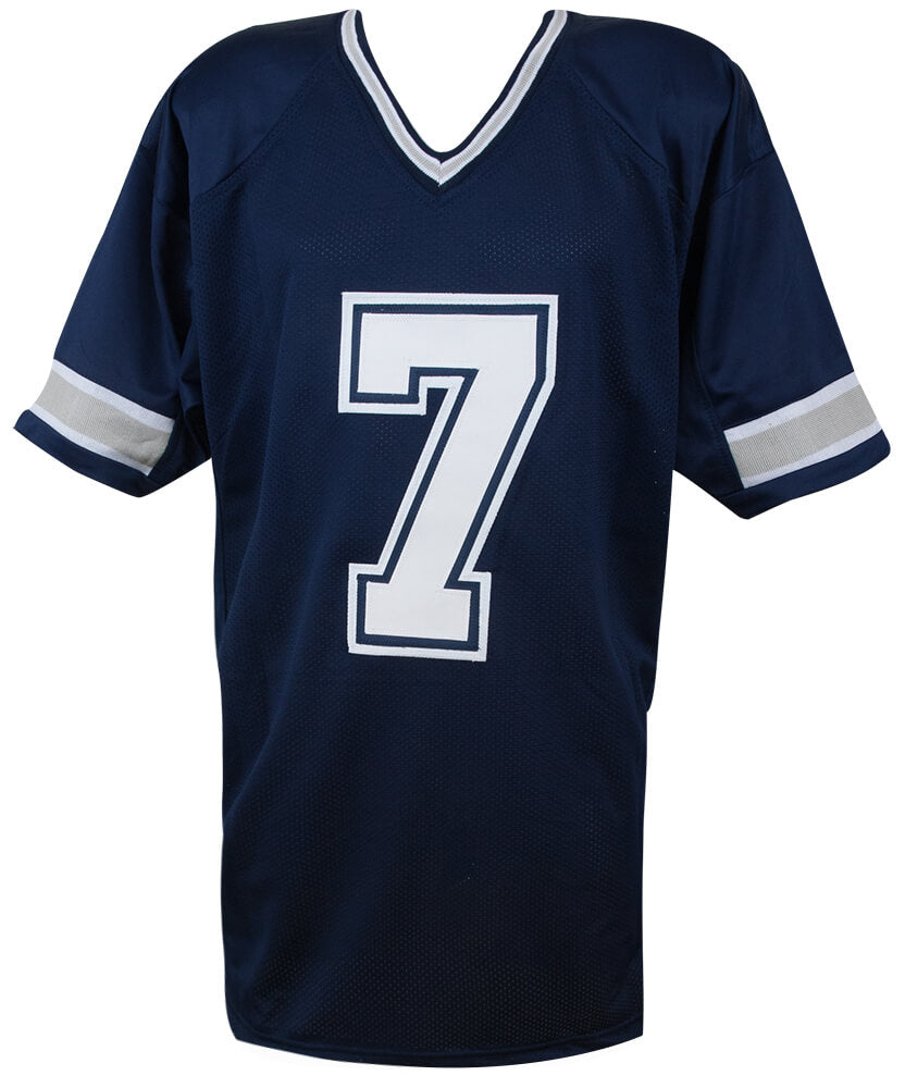 Trevon Diggs Signed Navy Custom Football Jersey