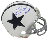 Trevon Diggs Signed Dallas Cowboys White Throwback Riddell Mini Helmet (JSA)