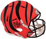 Corey Dillon Signed Cincinnati Bengals Riddell Full Size Speed Replica Helmet w/Who Dey