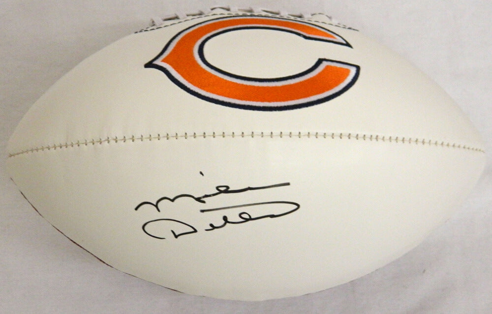 Mike Ditka Signed Bears Logo Football