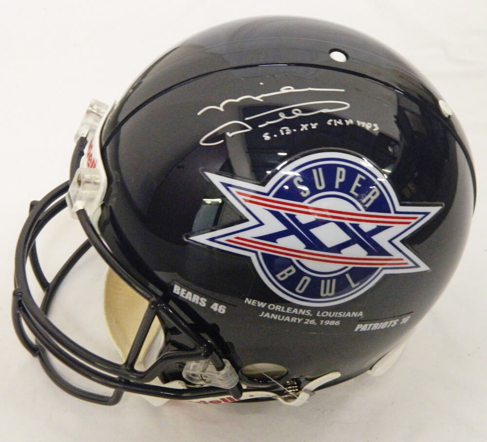 Mike Ditka Signed Bears / SB XX Champs Logo Proline Helmet w/SB XX Champs