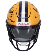 Odell Beckham Jr. Autographed/Inscribed "Geaux Tigers" LSU Tigers Speedflex Midi Helmet Beckett Witnessed