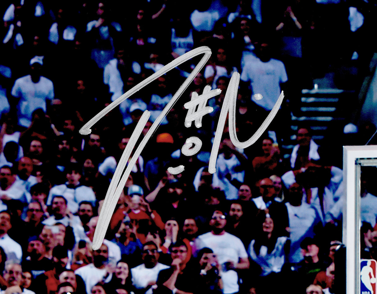 Damian Lillard Autographed 16x20 Photo Portland Trailblazers Playoff Buzzer Beater Winner Over Paul George Beckett BAS Witness Stock #214832