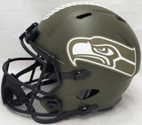 Seattle Seahawks Army Green Full Size Replica Speed Unsigned Helmet Salute To Service Stock #208805