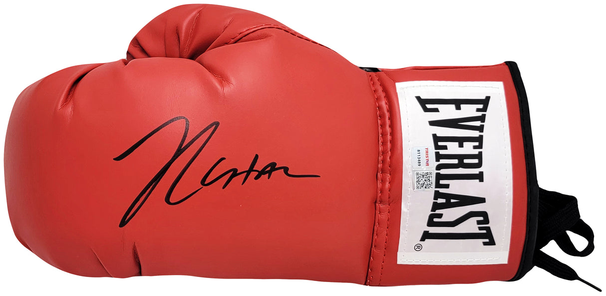 Julio Cesar Chavez Sr. Autographed Red Everlast Boxing Glove Left Hand TriStar Holo Stock #208802