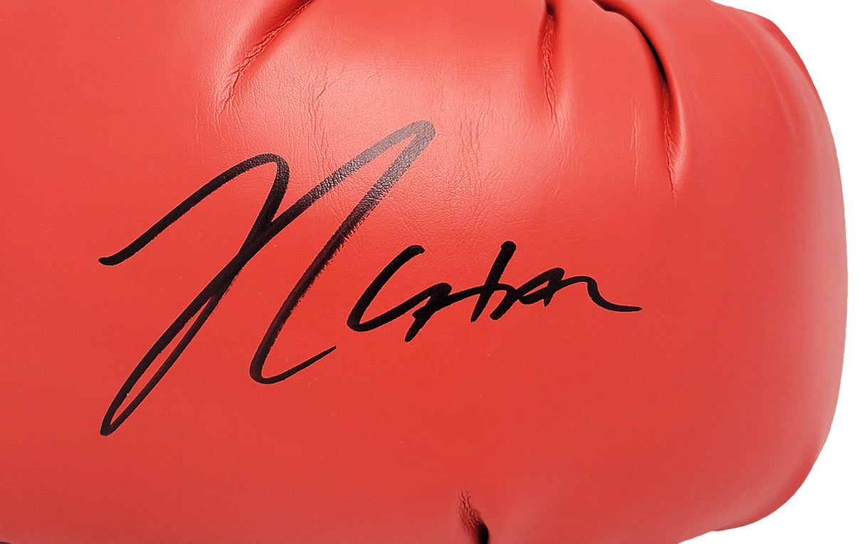 Julio Cesar Chavez Sr. Autographed Red Everlast Boxing Glove Right Hand TriStar Holo Stock #208803