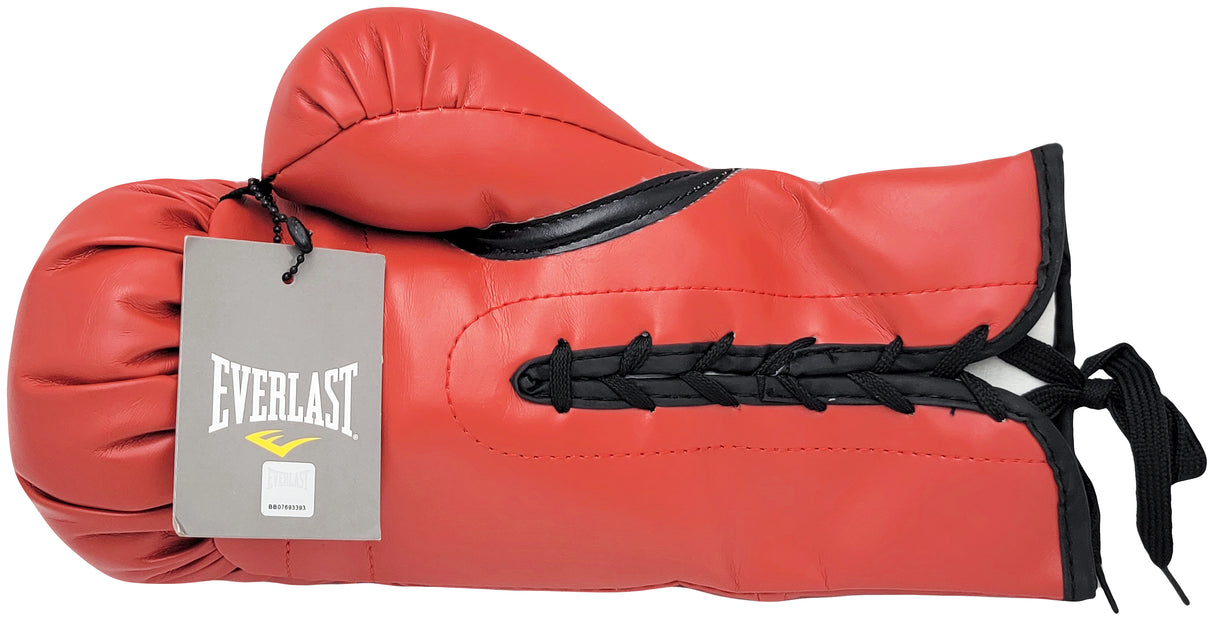 Julio Cesar Chavez Sr. Autographed Red Everlast Boxing Glove Right Hand TriStar Holo Stock #208803