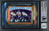 Joe Montana Autographed 1982 Topps Coming Soon Stickers Card #9 San Francisco 49ers Auto Grade Gem Mint 10 Beckett BAS Stock #220744