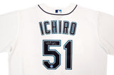 Seattle Mariners Ichiro Suzuki Autographed White Nike Jersey Size XL "#51" IS Holo Stock #209042