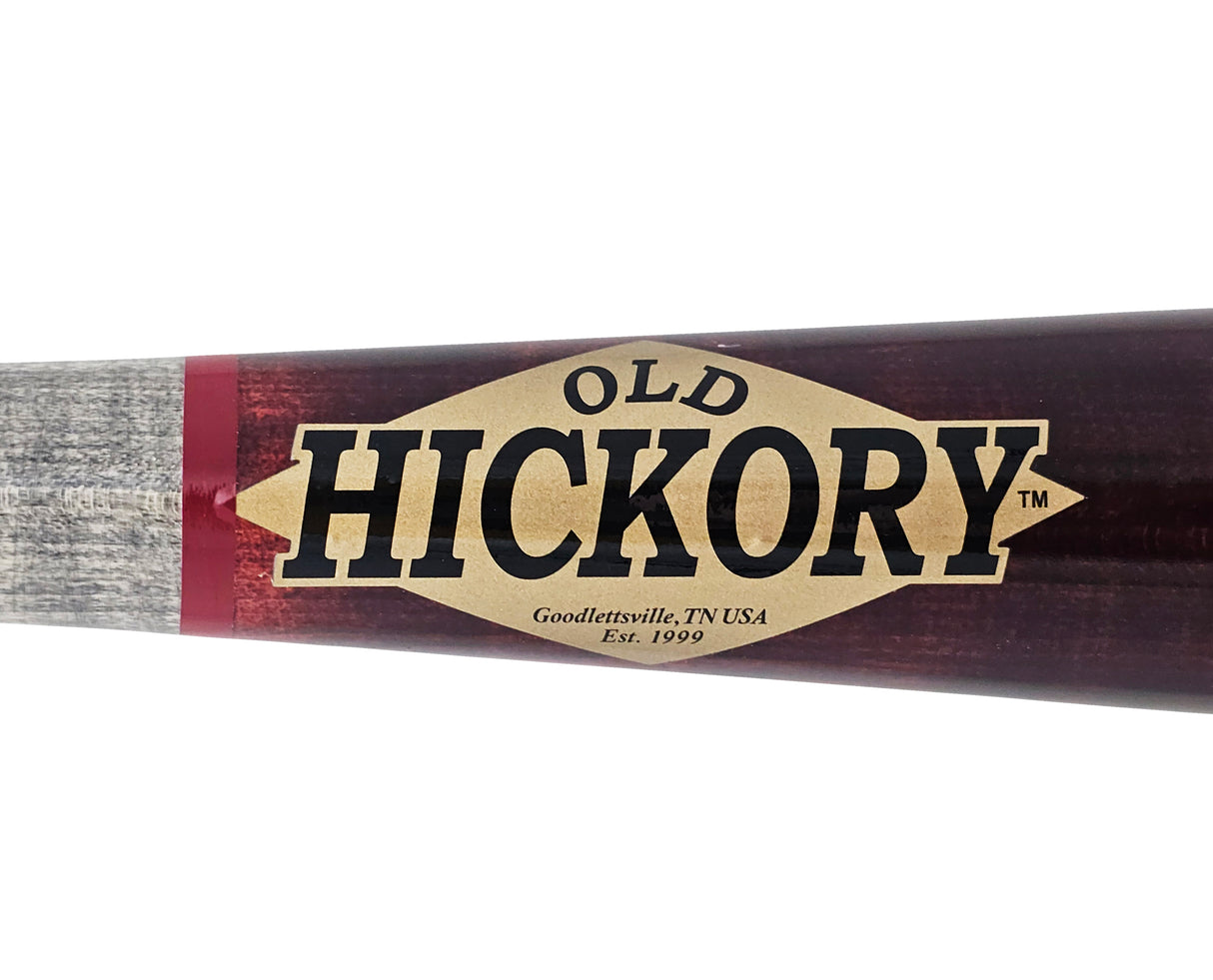 JD J.D. Martinez Autographed Wine & Grey Old Hickory Pro Maple Bat Los Angeles Dodgers Beckett BAS Witness Stock #220623
