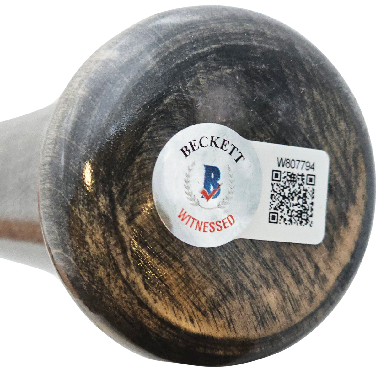 JD J.D. Martinez Autographed Wine & Grey Old Hickory Pro Maple Bat Los Angeles Dodgers Beckett BAS Witness Stock #220623