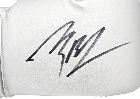 Michael B. Jordan Autographed Silver Reyes Boxing Glove Right Handed RH Beckett BAS Witness Stock #220642