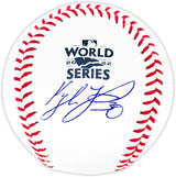 Kyle Tucker Autographed Official 2022 World Series Logo MLB Baseball Houston Astros Beckett BAS Witness Stock #220570