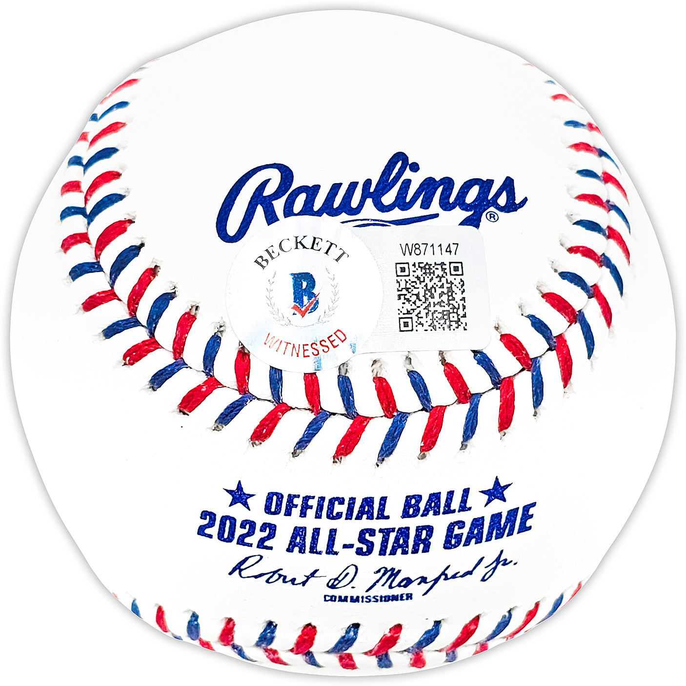 Kyle Tucker Autographed Official 2022 All Star Game Logo MLB Game Baseball Cubs Astros Beckett BAS Witness Stock #220572