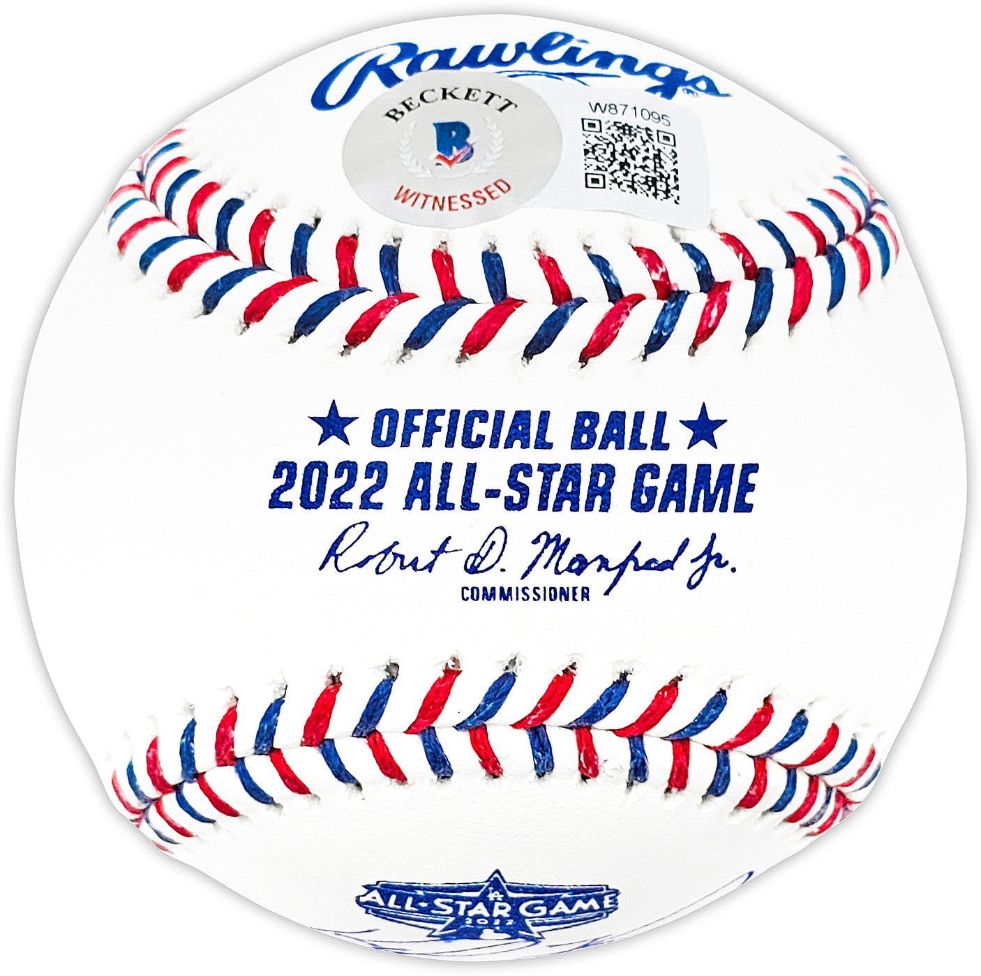 Kyle Tucker Autographed Official 2022 All Star Game Logo MLB Game Baseball Houston Astros "1st AS Game" Beckett BAS Witness Stock #220573