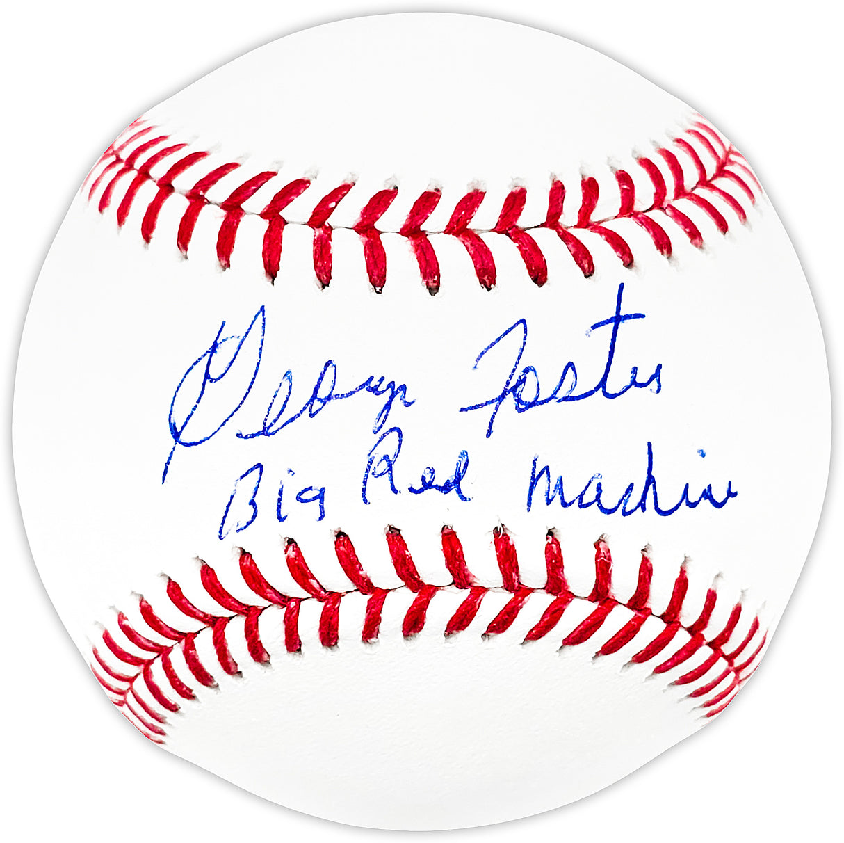 George Foster Autographed Official MLB Baseball Cincinnati Reds "Big Red Machine" Beckett BAS Witness Stock #220717