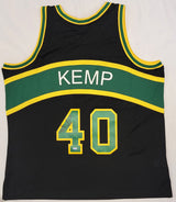 Seattle Supersonics Shawn Kemp Autographed 1994-95 Mitchell & Ness Hardwood Classics Black Jersey Size XXL MCS Holo #93470