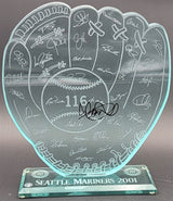 Ichiro Suzuki Autographed 2001 Commemorative 116 Wins Trophy Seattle Mariners IS Holo SKU #209077