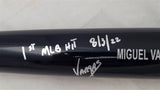 Miguel Vargas Autographed Black Rawlings Bat Los Angeles Dodgers "1st MLB Hit 8/3/22" Beckett BAS Witness #WZ59382