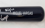 Miguel Vargas Autographed Black Rawlings Bat Los Angeles Dodgers "1st MLB Hit 8/3/22" Beckett BAS Witness #WZ59382