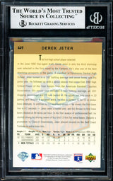 Derek Jeter Autographed 1993 Upper Deck Rookie Card #449 New York Yankees Vintage Rookie Era Signature Beckett BAS #12061137