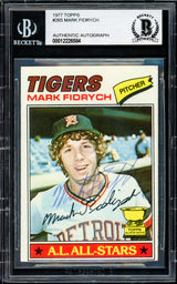 Mark "The Bird" Fidrych Autographed 1977 Topps Rookie Card #265 Detroit Tigers Beckett BAS #12226584