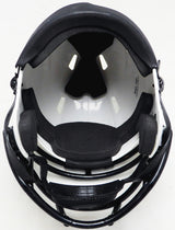 Justin Fields Autographed Chicago Bears Lunar Eclipse White Speed Mini Helmet Beckett BAS QR #BK69188