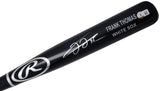 Frank Thomas Autographed Black Rawlings Game Model Bat Chicago White Sox Beckett BAS Witness Stock #209065