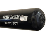 Frank Thomas Autographed Black Rawlings Game Model Bat Chicago White Sox Beckett BAS Witness Stock #209065
