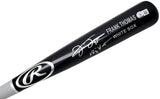 Frank Thomas Autographed Black & Grey Rawlings Game Model Bat Chicago White Sox "Big Hurt" Beckett BAS Witness Stock #209066
