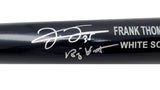 Frank Thomas Autographed Black & Grey Rawlings Game Model Bat Chicago White Sox "Big Hurt" Beckett BAS Witness Stock #209066
