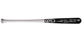 Frank Thomas Autographed Black & Grey Rawlings Game Model Bat Chicago White Sox "Big Hurt" Beckett BAS Witness Stock #209066