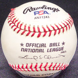 Curt Flood Autographed Official NL Baseball St. Louis Cardinals PSA/DNA #AN11243