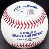 Julio Rodriguez Autographed Official MLB Baseball Seattle Mariners (Smudged) Beckett BAS QR #BJ56900