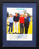 Gerald R. Ford & Bob Hope Autographed Framed 8x10 Magazine Page Photo Classic Celebrities Beckett BAS #AC94216
