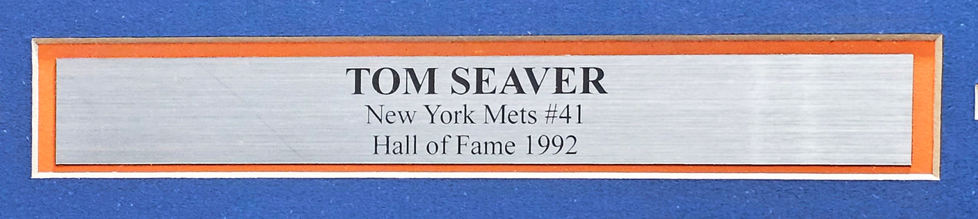 Tom Seaver Autographed Framed 16x20 Photo New York Mets Beckett BAS QR #BH26851