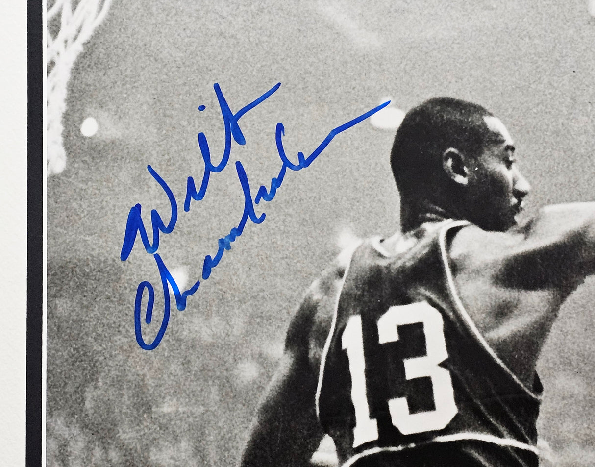 Wilt Chamberlain, Bill Russell & Tom Heinsohn Autographed Framed 16x20 Photo JSA #XX57681