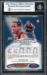 Allen Iverson Autographed 1998-99 Stadium Club Chrome Card #27 Philadelphia 76ers Beckett BAS Witness #17005651