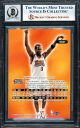 Allen Iverson Autographed 1999-00 Fleer Ultra Card #20 Philadelphia 76ers Auto Grade Gem Mint 10 Beckett BAS Witness #17003415