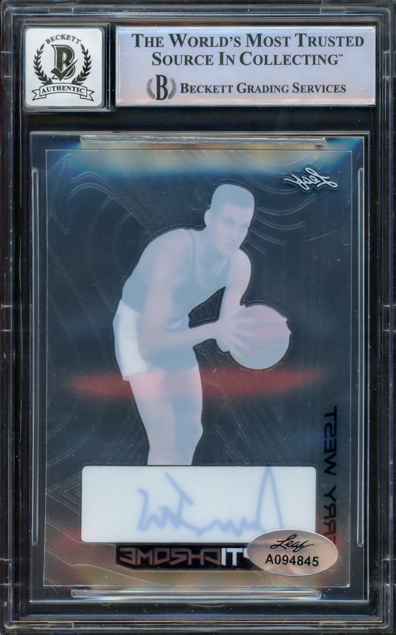 Jerry West Autographed 2022-23 Leaf Optichrome Card #BAJW3 Los Angeles Lakers Auto Grade Gem Mint 10 Beckett BAS #16622138