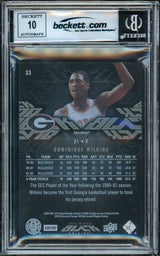 Dominique Wilkins Autographed 2013-14 Upper Deck Black Card #33 Atlanta Hawks Auto Grade Gem Mint 10 "HH Film" #070/175 Beckett BAS Witness #16866621