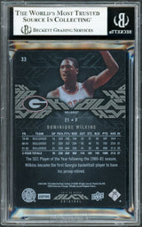 Dominique Wilkins Autographed 2013-14 Upper Deck Black Card #33 Atlanta Hawks "HH Film" #114/175 Beckett BAS Witness #16871804