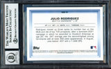 Julio Rodriguez Autographed 2022 Bowman Chrome in 3D Rookie Card #B3D-16 Seattle Mariners Auto Grade Gem Mint 10 Beckett BAS #17040222