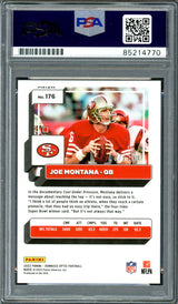 Joe Montana Autographed 2022 Donruss Optic Prizm Orange Card #176 San Francisco 49ers Auto Grade Gem Mint 10 #167/199 PSA/DNA #85214770