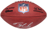 Tyler Lockett Autographed Official NFL Leather Colored Shield Football Seattle Seahawks MCS Holo Stock #209206