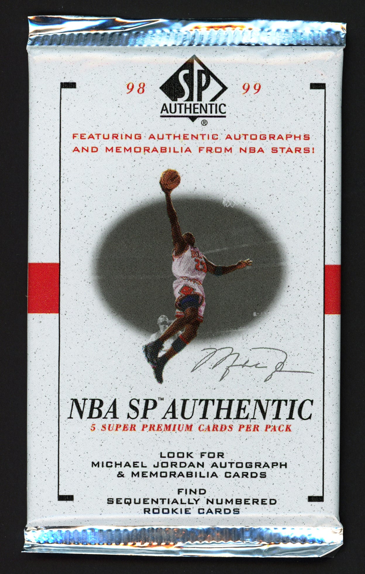 1998-99 Upper Deck SP Authentic Basketball Factory Sealed Pack Vince Carter Rookie Card Stock #235698