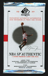 1998-99 Upper Deck SP Authentic Basketball Factory Sealed Pack Vince Carter Rookie Card Stock #235698